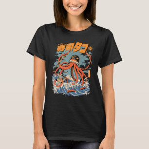 Tako Sushi Attack Octopus Kaiju SeaFood Tintenfisc T-Shirt