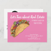 Tako über die Verweisung real Anwesen Marketing ve Postkarte (Vorne/Hinten)