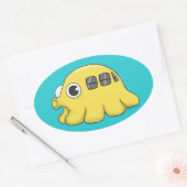 Takobus-Aufkleber Ovaler Aufkleber (Umschlag)