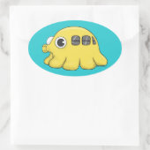 Takobus-Aufkleber Ovaler Aufkleber (Tasche)