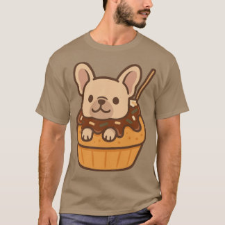 Takoyaki Frenchie Kawaii Japanese Snack Dog Sticke T-Shirt