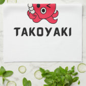 Takoyaki Geschirrtuch (Gefaltet)