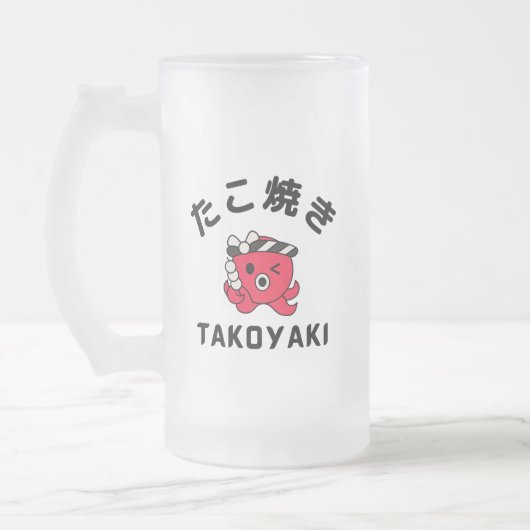 Takoyaki Mattglas Bierglas (Links)