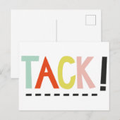TAKT! Farben Postkarte (Vorne/Hinten)