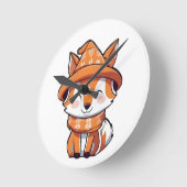 Taktfuchs Runde Wanduhr (Winkel)