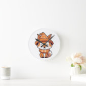 Taktfuchs Runde Wanduhr (Zuhause)