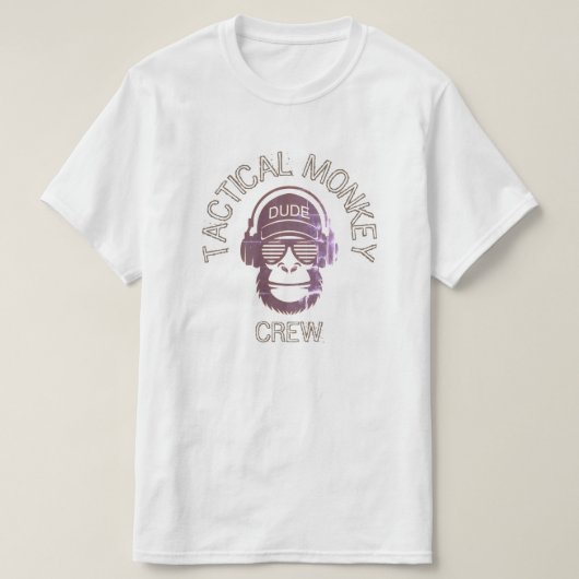 TAKTISCHE MONKEY-CREW T-Shirt (Design vorne)