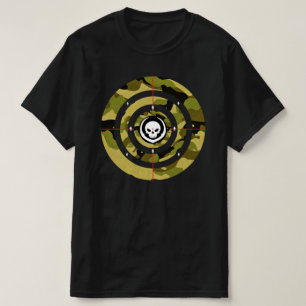 Taktische Schädel-Zielkamera-Tarnung Präzisionsang T-Shirt