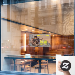 Taktische Schießausbildungsschule anpassen Fensteraufkleber