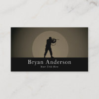 Taktische Sniper-Visitenkarte - Silhouette-Design