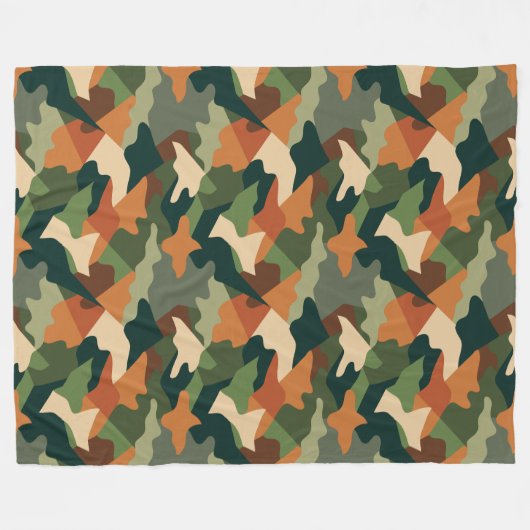 Taktische Trench-Tarnung Fleecedecke (Vorderseite (Horizontal))