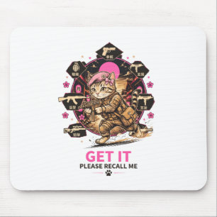Taktischer Gamer-Katze Mousepad