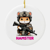 Taktischer Hamster Keramik Ornament (Hinten)