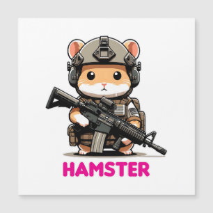 Taktischer Hamster Magnetkarte