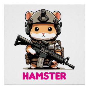 Taktischer Hamster Poster