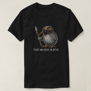 Taktischer Kiwi-Vogel-Speer Lustig Vintage T-Shirt