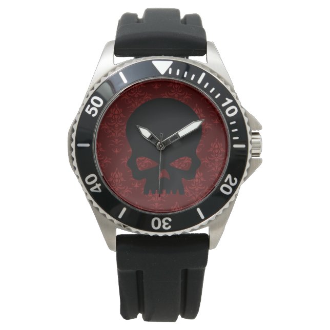 Taktischer Schädel Armbanduhr (Vorderseite)