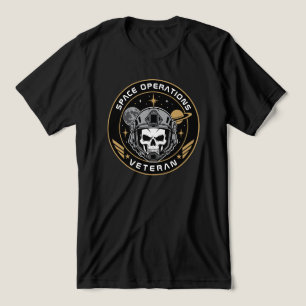 Taktischer Totenkopf Veteran der Raumoperationen Tri-Blend Shirt