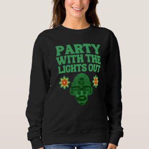 Taktischer Zahnradveteran für Men Lights Out Party Sweatshirt