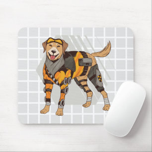 Taktisches futuristisches Hund-Gitter-Mauspad Mousepad