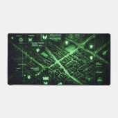 taktisches Kartenüberlagern, Schwarzes Ops-Design Schreibtischunterlage (Vorderseite)