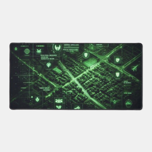 taktisches Kartenüberlagern, Schwarzes Ops-Design Schreibtischunterlage (Vorderseite)