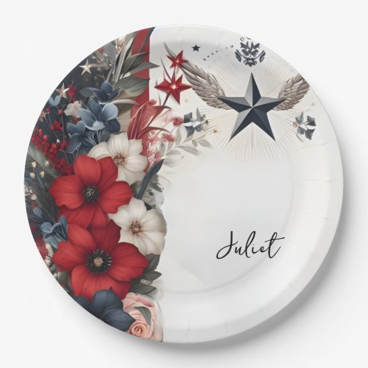 taktisches militärisches Brautparty des Krieges Pappteller (Vorderseite)