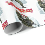 Taktisches Weihnachtspapier mit Weihnachtsmann Geschenkpapier (Rolleneckpunkt)