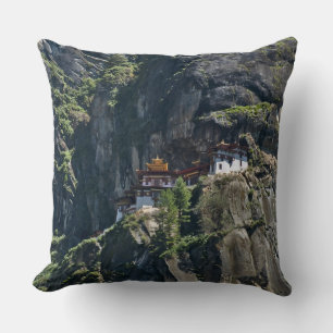 Taktsang-Kloster auf der Klippe, Paro, Bhutan Kissen
