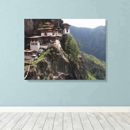 Taktsang Leinwanddruck (Insitu (Holzboden))