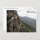 Taktsang paro bhutan postkarte (Vorne/Hinten)