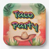 Taktzeit Pappteller (Vorderseite)