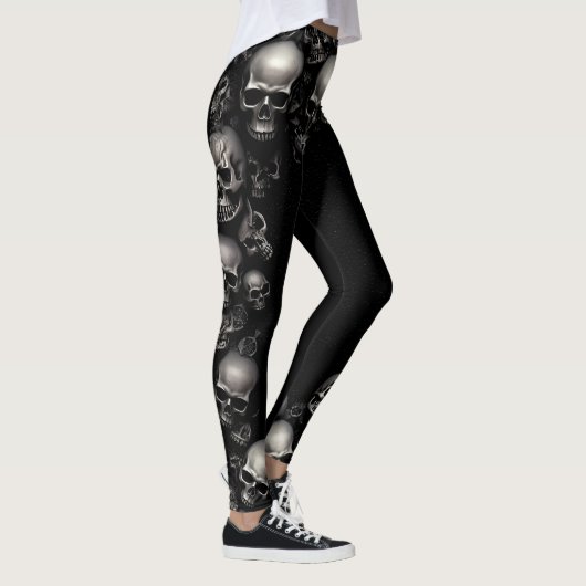 🎃 takuläre Schädelleder! 🎃 Leggings (Rechts)