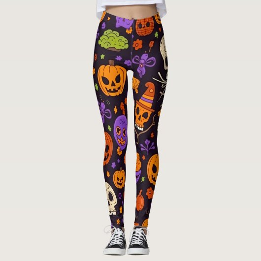 🎃 takuläre Schädelleder! 🎃 Leggings (Vorderseite)