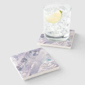 TAKUROMAN「波紋」"Ripples" Steinuntersetzer (Seitenansicht)