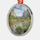 Tal-Ansicht in Yosemite Nationalpark Ornament Aus Metall (Links)