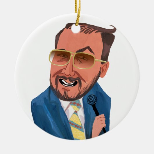Tal auf Ihrem Baum Keramik Ornament (Vorne)