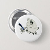 Tal-Blauhäher Button (Vorne & Hinten)