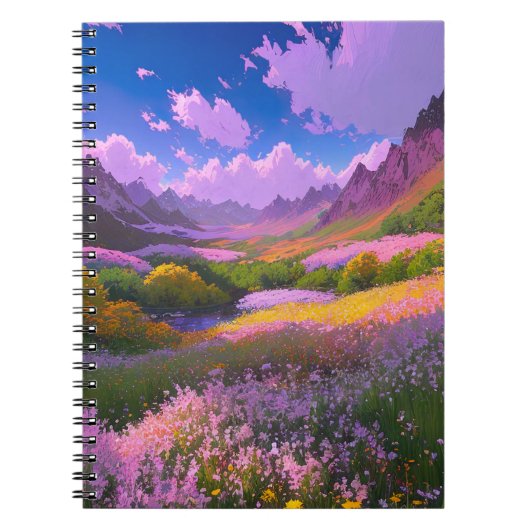 Tal Blossom Kaleidoskop Notizblock (Vorderseite)