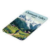 Tal Chamonix Frankreich Magnet (Linke Seite)