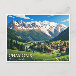 Tal Chamonix Frankreich Postkarte