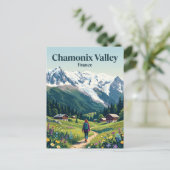 Tal Chamonix Frankreich Postkarte (Stehend Vorderseite)