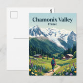 Tal Chamonix Frankreich Postkarte (Vorne/Hinten)