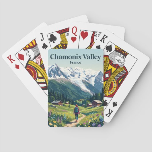 Tal Chamonix Frankreich Spielkarten (Rückseite)