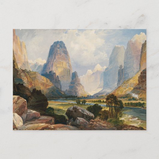 Tal der Babbling Waters, Süd-Utah von Moran Postkarte (Vorderseite)