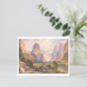 Tal der Bubbling Waters Vintag Prang Lithograph Postkarte (Stehend Vorderseite)