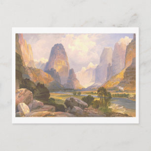 Tal der Bubbling Waters Vintag Prang Lithograph Postkarte