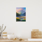 Tal der Farben Poster (Küche)