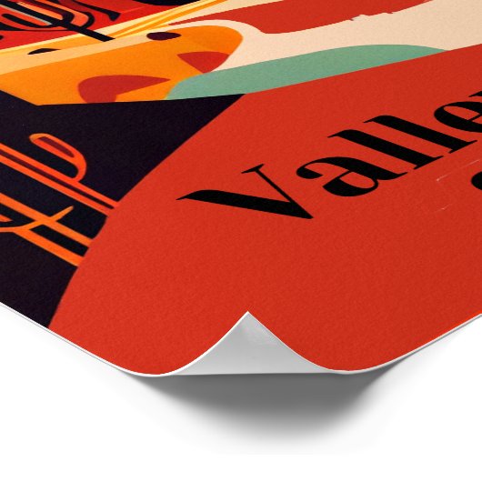 Tal der Feuerwehr Poster (Ecke)