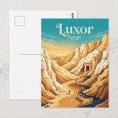 Tal der Könige Ägypten Postkarte (Vorne/Hinten)